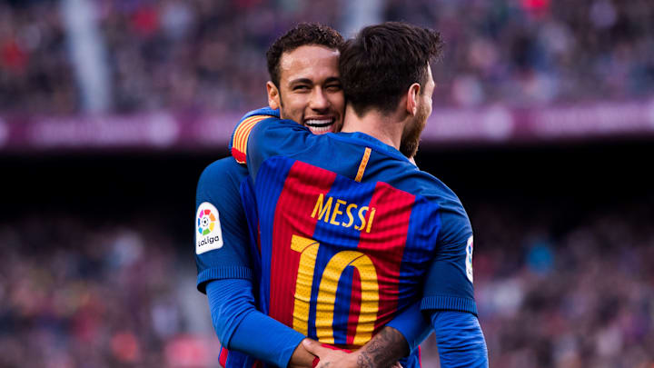 Neymar et Lionel Messi - FC Barcelone