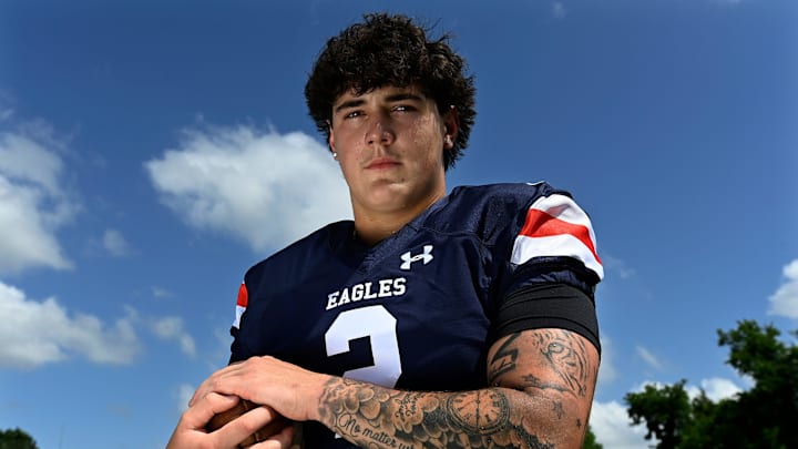 Dandy Dozen top football recruit selection for 2025 TSSAA season, Nashville Christian quarterback Jared Curtis Wednesday, June 19, 2025, in Nashville, Tenn.