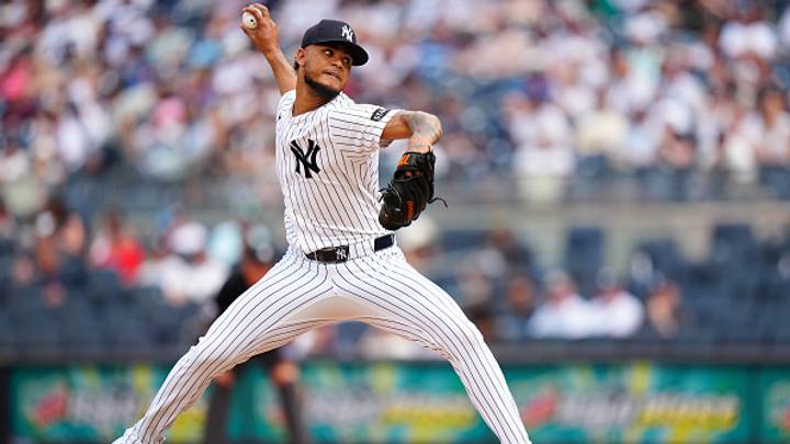 Camilo Doval of the New York Yankees Camilo Doval of the New York Yankees