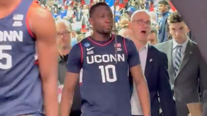 Dan Hurley was not happy after UConn's loss to Florida. 