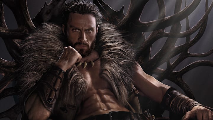 Kraven the Hunter. Courtesy of Sony Pictures. ©2023 CTMG. All Rights Reserved. MARVEL and all related character names: © & ™ 2023 MARVEL