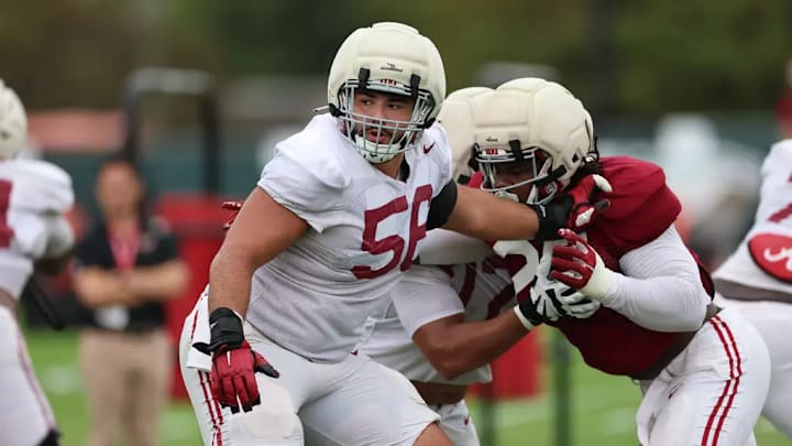 Alabama Offensive Lineman Geno VanDeMark (56)