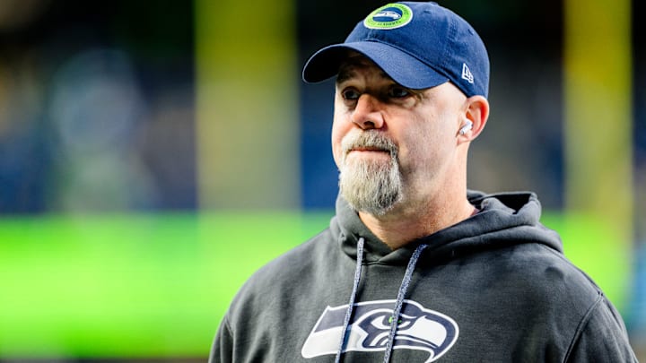 Seahawks prior to the game against the Green Bay Packers at Lumen Field on December 15, 2024 in Seattle, Washington.