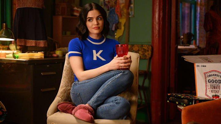 Katy Keene -- "Chapter Thirteen: Come Together" -- Image Number: KK113d_0500r.jpg -- Pictured: Lucy Hale as Katy Keene -- Photo: David Giesbrecht/The CW -- © 2020 The CW Network, LLC. All rights reserved.