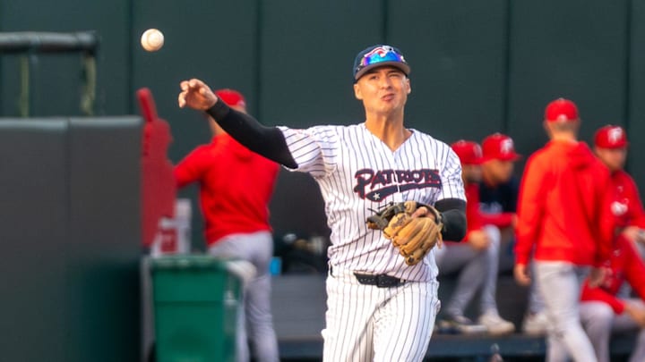 Yankees shortstop Anthony Volpe continued his rehab assignment with the Somerset Patriots at TD Bank Ballpark in Bridgewater on April 17, 2026.