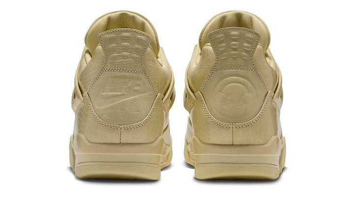 The Air Jordan 4 x J Balvin "Lemonade" colorway. The Air Jordan 4 x J Balvin "Lemonade" colorway.