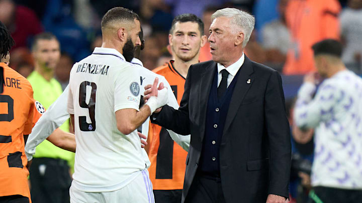 Ancelotti diz que Benzema está bem e crava: “Não é possível marcar em todas as partidas”. Ancelotti diz que Benzema está bem e crava: “Não é possível marcar em todas as partidas”.