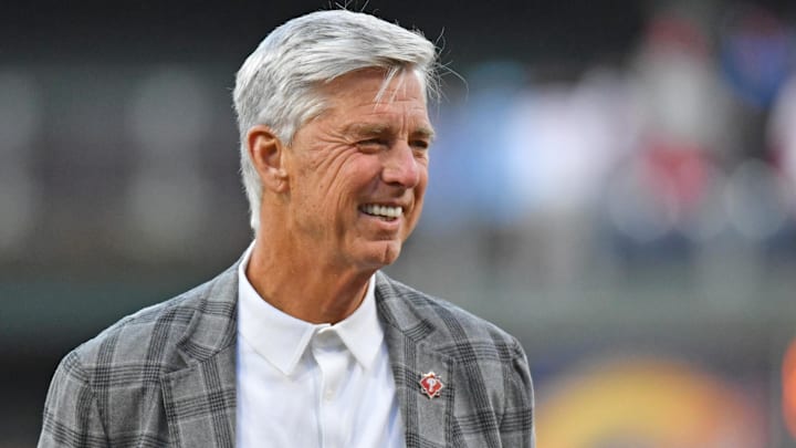 Apr 10, 2023; Philadelphia, Pennsylvania, USA; Philadelphia Phillies President of Baseball Operations Dave Dombrowski before game against the Miami Marlins at Citizens Bank Park.