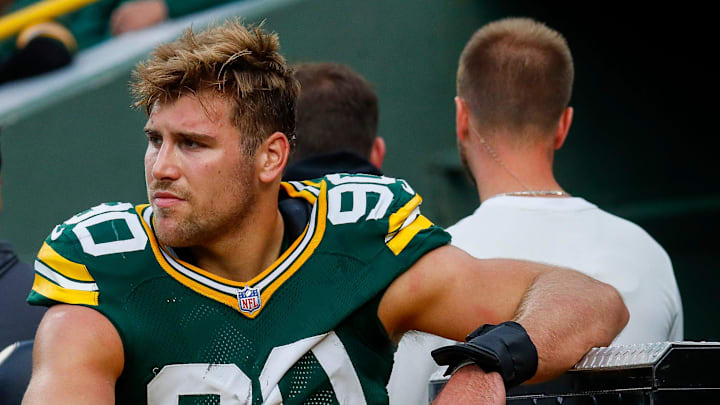 Green Bay Packers defensive end Lukas van Ness (90) is carted off the field with an injury during a game against the Cincinnati Bengals on Sunday, October 12, 2025, at Lambeau Field in Green Bay, Wis. The Packers won the game, 27-18.
Tork Mason/USA TODAY NETWORK-Wisconsin