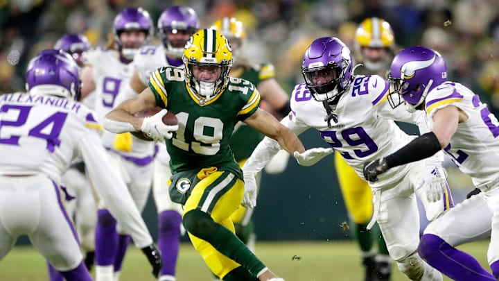 Green Bay Packers wide receiver Equanimeous St. Brown (19) against the Minnesota Vikings on Sunday, January 2, 2022, at Lambeau Field in Green Bay, Wis. Wm. Glasheen USA TODAY NETWORK-Wisconsin

Apc Packers Vs Vikings 27928 010222wag