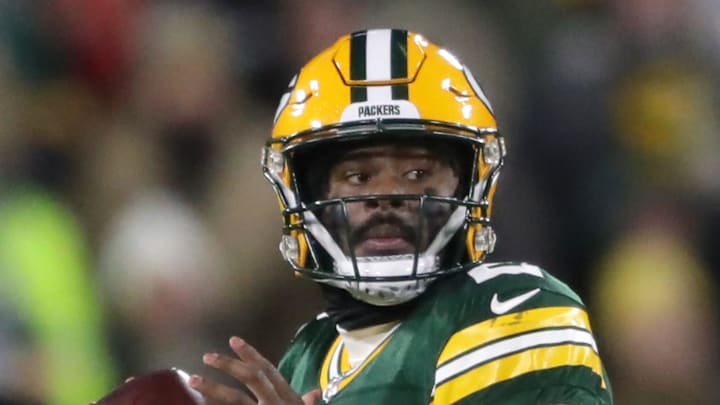 Green Bay Packers quarterback Malik Willis (2) against the New Orleans Saints on Monday, December 23, 2024 at Lambeau Field in Green Bay, Wis. The Packers defeated the Saints 34-0.
Wm. Glasheen USA TODAY NETWORK-Wisconsin