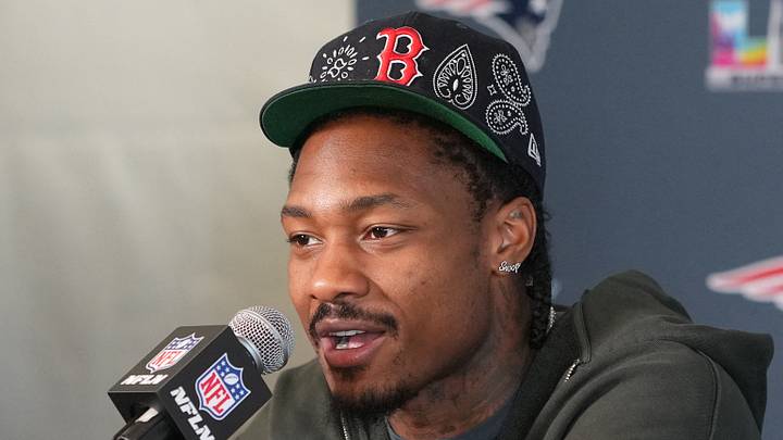 Feb 5, 2026; Santa Clara, CA, USA; New England Patriots wide receiver Stefon Diggs (8) talks to media members at the Santa Clara Marriott. Mandatory Credit: Darren Yamashita-Imagn Images Feb 5, 2026; Santa Clara, CA, USA; New England Patriots wide receiver Stefon Diggs (8) talks to media members at the Santa Clara Marriott. Mandatory Credit: Darren Yamashita-Imagn Images