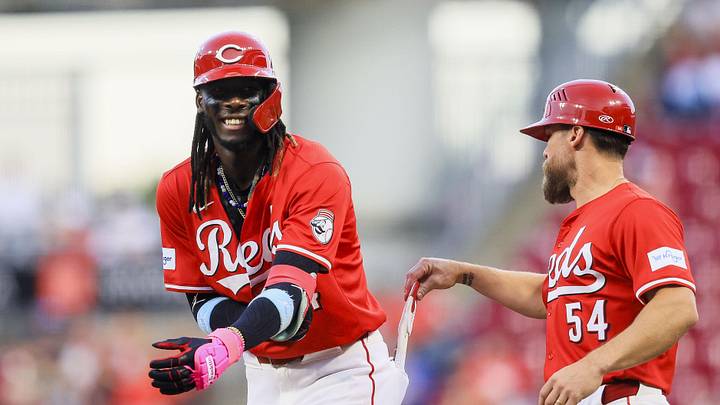 Cincinnati Reds shortstop Elly De La Cruz. Cincinnati Reds shortstop Elly De La Cruz.