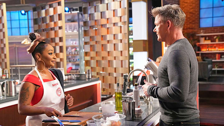 MASTERCHEF: L-R: Contestant Shanika and Gordon Ramsay in the “Dish That Sent You Home” airing Wednesday, June 15 (9:01-10:00 PM ET/PT) on FOX. © 2022 FOX MEDIA LLC. CR: FOX.