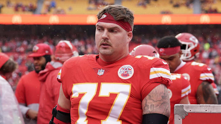 The Chiefs are projected to get a fifth-round compensatory draft pick from losing Andrew Wylie in free agency