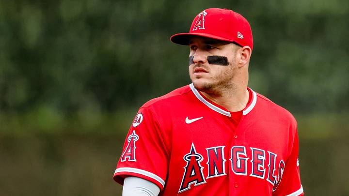 May 26, 2026; Detroit, Michigan, USA; Los Angeles Angels center fielder Mike Trout (27) walks off the field before the game against the Detroit Tigers at Comerica Park. Mandatory Credit: Rick Osentoski-Imagn Images May 26, 2026; Detroit, Michigan, USA; Los Angeles Angels center fielder Mike Trout (27) walks off the field before the game against the Detroit Tigers at Comerica Park. Mandatory Credit: Rick Osentoski-Imagn Images