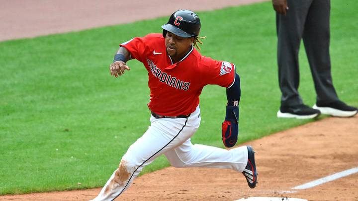 Aug 29, 2026; Cleveland, Ohio, USA; Cleveland Guardians third baseman Jose Ramirez (11) rounds third base in the ninth inning against the Kansas City Royals at Progressive Field. Mandatory Credit: David Richard-Imagn Images Aug 29, 2026; Cleveland, Ohio, USA; Cleveland Guardians third baseman Jose Ramirez (11) rounds third base in the ninth inning against the Kansas City Royals at Progressive Field. Mandatory Credit: David Richard-Imagn Images