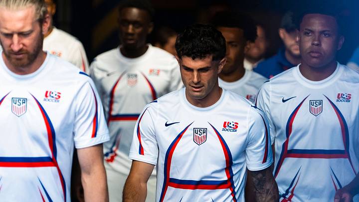 July 1, 2026, Santa Clara, California, USA: American midfielder CHRISTIAN PULISIC (10) leads his team out for warmups the World Cup 2026 round of 32 soccer match between the United States and Bosnia and Herzegovina in Santa Clara, California, USA. July 1, 2026, Santa Clara, California, USA: American midfielder CHRISTIAN PULISIC (10) leads his team out for warmups the World Cup 2026 round of 32 soccer match between the United States and Bosnia and Herzegovina in Santa Clara, California, USA.
