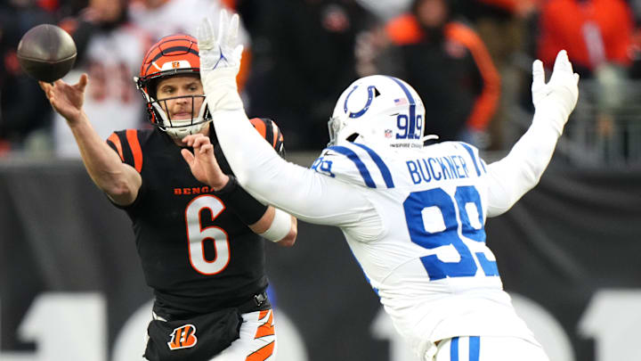 The Bengals' win over the Colts pushed Cincinnati to 7-6 and dropped Indianapolis to 7-6.