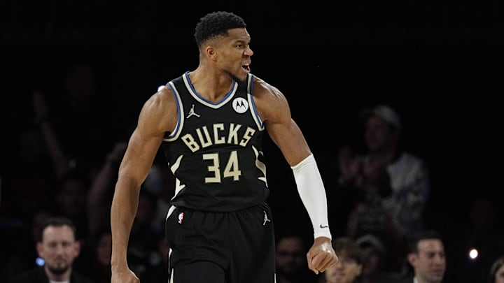 Milwaukee Bucks forward Giannis Antetokounmpo is an elite prop target tonight. Milwaukee Bucks forward Giannis Antetokounmpo is an elite prop target tonight.