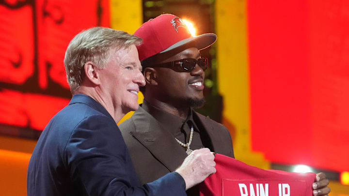 Miami Hurricanes defensive end Rueben Bain Jr. is selected by the Tampa Bay Buccaneers 