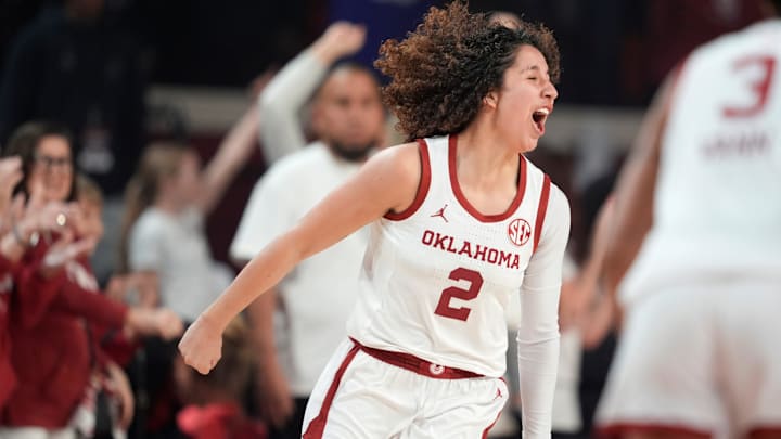 Oklahoma Sooners guard Aaliyah Chavez Oklahoma Sooners guard Aaliyah Chavez