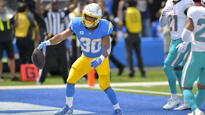 Los Angeles Chargers running back Austin Ekeler (30).