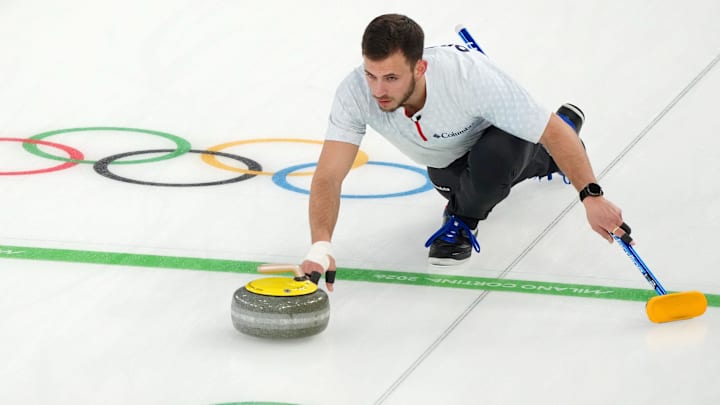 The United States is favored in the curling mixed doubles gold medal game on Tuesday.