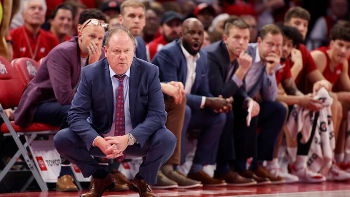 Wisconsin Badgers head coach Greg Gard. 