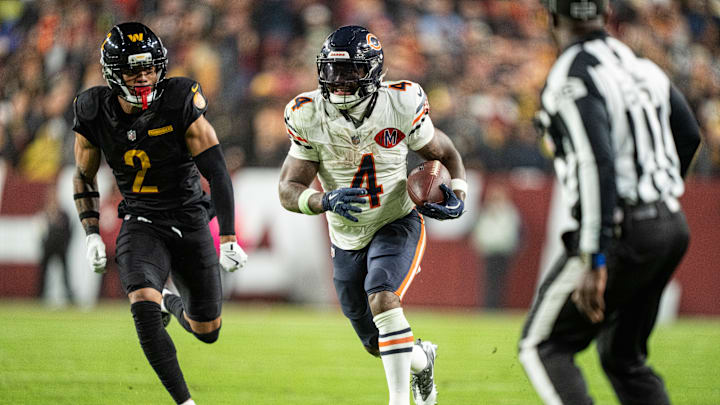 D'Andre Swift had a massive game as the Bears stole a win from the Commanders on Monday Night Football