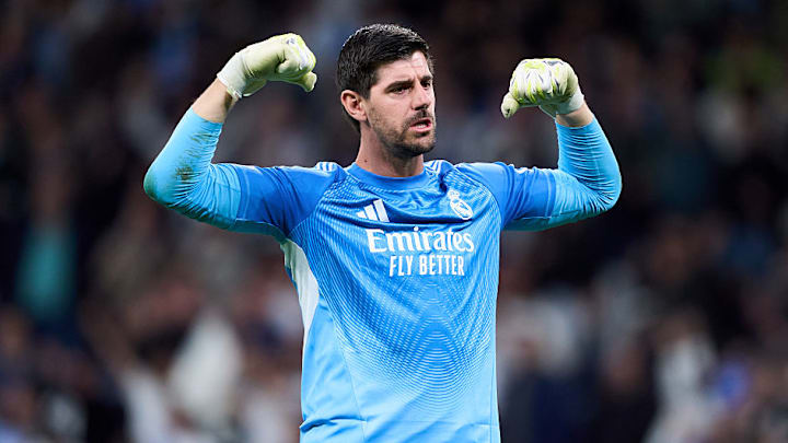 Thibaut Courtois was back in training. 