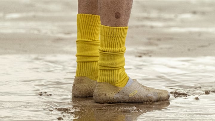 During Low Tides In The North Of Spain