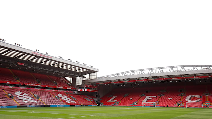 An image of Anfield which will host the game between Liverpool and Chelsea