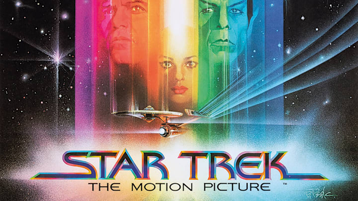 The original poster art for Star Trek: The Motion Picture, by Bob Peak.