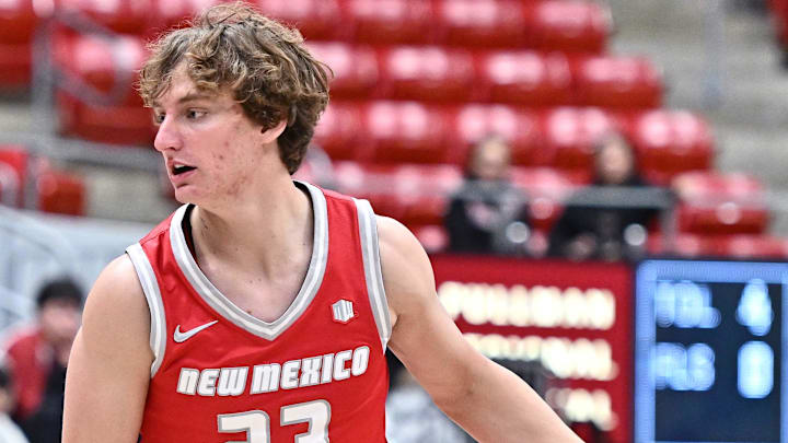 New Mexico Lobos guard Jake Hall. New Mexico Lobos guard Jake Hall.