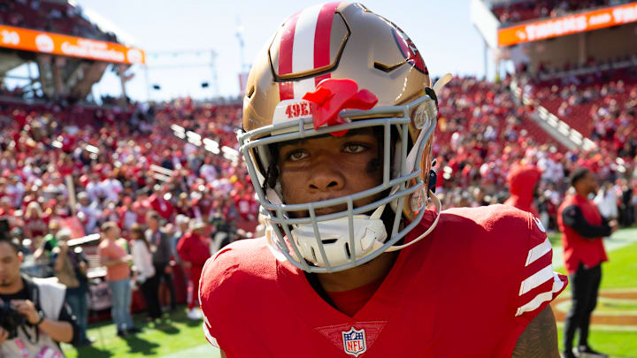 San Francisco 49ers running back Tyrion Davis-Price (32)