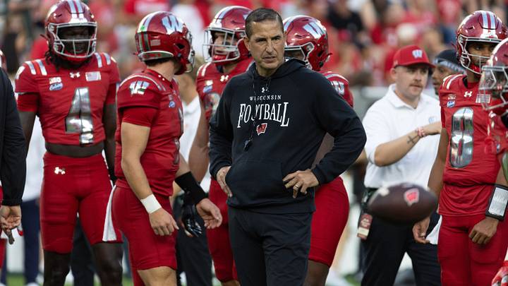 Wisconsin Badgers head coach Luke Fickell. Wisconsin Badgers head coach Luke Fickell.