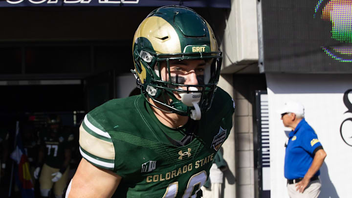 Colorado State Rams linebacker Owen Long (40) against the Miami (OH) RedHawks