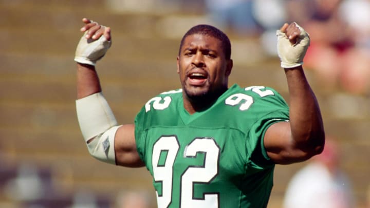 Unknown Date & Location, USA; FILE PHOTO; Philadelphia Eagles defensive end (92) Reggie White. Mandatory Credit: Tony Tomsic-USA TODAY NETWORK