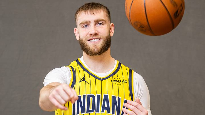 Indiana Pacers guard Braden Smith (3) poses for a photo.