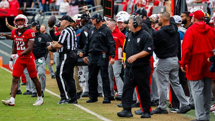 Oct 10, 2026; Raleigh, North Carolina, USA; NC State Wolfpack head coach Dave Doeren on the field during the first half of the game against Wake Forest Demon Deacons at Carter-Finley Stadium. Mandatory Credit: Jaylynn Nash-Imagn Images Oct 10, 2026; Raleigh, North Carolina, USA; NC State Wolfpack head coach Dave Doeren on the field during the first half of the game against Wake Forest Demon Deacons at Carter-Finley Stadium. Mandatory Credit: Jaylynn Nash-Imagn Images