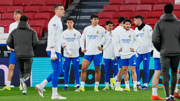 Real Madrid C.F. Training Session And Press Conference - UEFA Champions League 2025/26 League