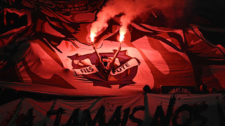 Le tifo a été à la hauteur du match.