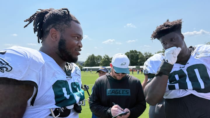 Eagles defensive lineman Jalen Carter will miss the Week 6 game against the New York Giants with a heel injury, meaning that teammate Jordan Davis's workload will likely increase.