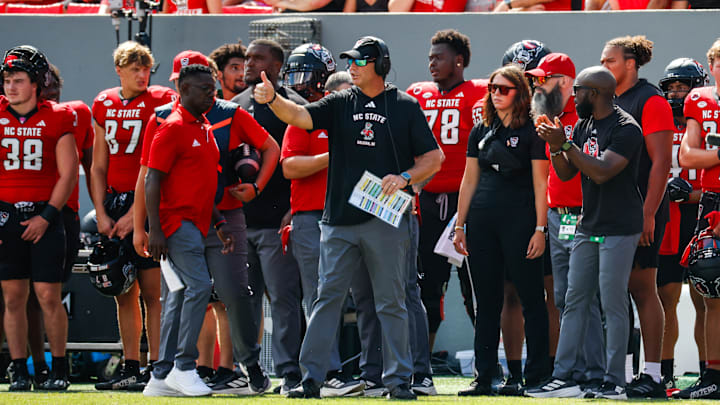 NC State football head coach Dave Doeren
