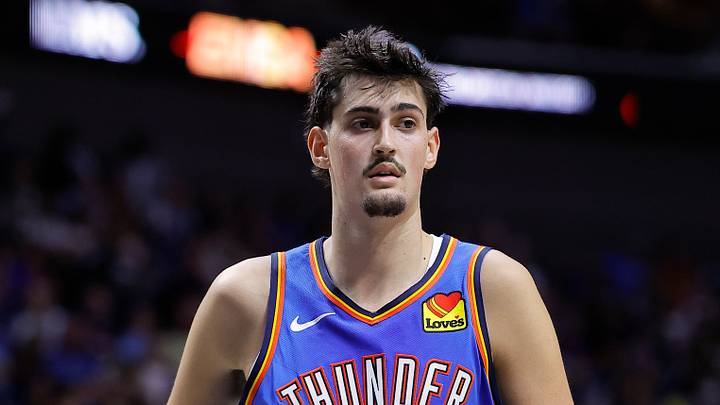 Oct 6, 2026; Tulsa, Oklahoma, USA; Oklahoma City Thunder center Aday Mara (15) stands during the first half of a preseason game against the New Orleans Pelicans at BOK Center. Mandatory Credit: Alonzo Adams-Imagn Images