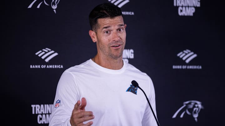 Carolina Panthers head coach Dave Canales.