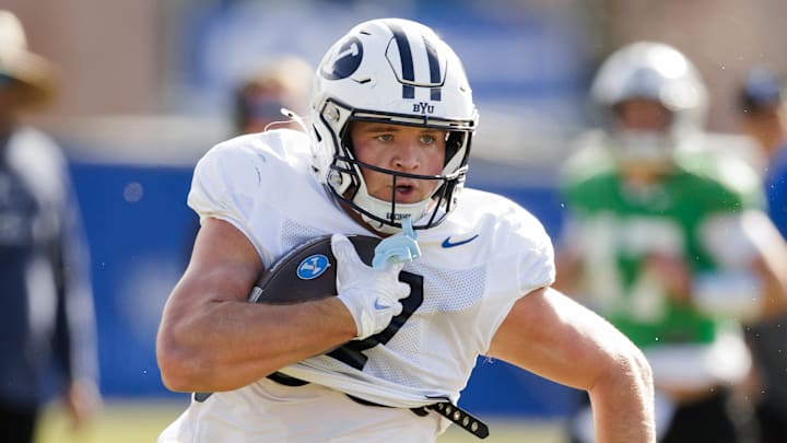 BYU tight end Walker Lyons at Spring Camp BYU tight end Walker Lyons at Spring Camp