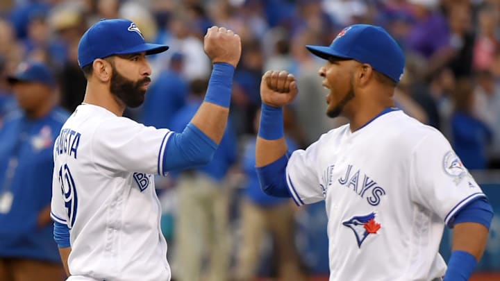 Sep 24, 2016; Toronto, Ontario, CAN   Toronto Blue Jays right fielder Jose Bautista (19) 