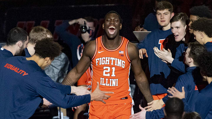 Illinois Fighting Illini center Kofi Cockburn.